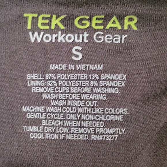 Tek Gear by Kohls Grey Sports Bra - Picture 4 of 4